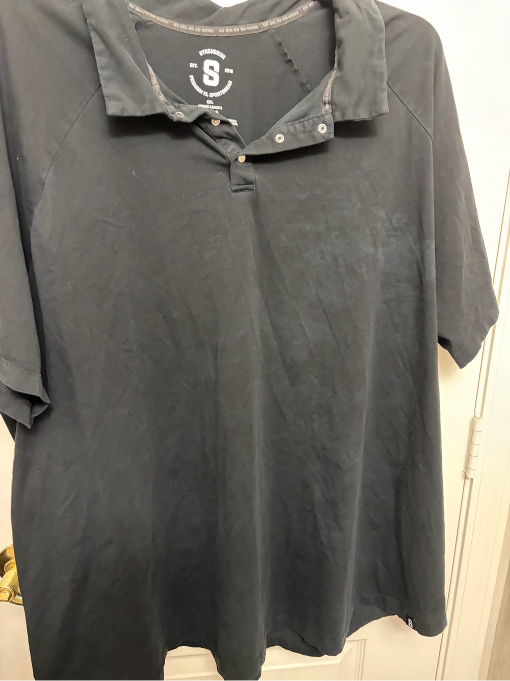 Men's Black Polo Shirt - S